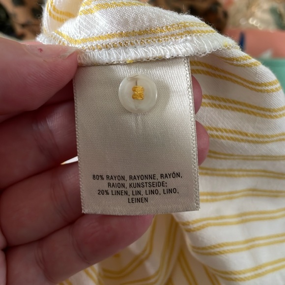 Anthro Maeve off the shoulder linen blend top - Picture 6 of 7